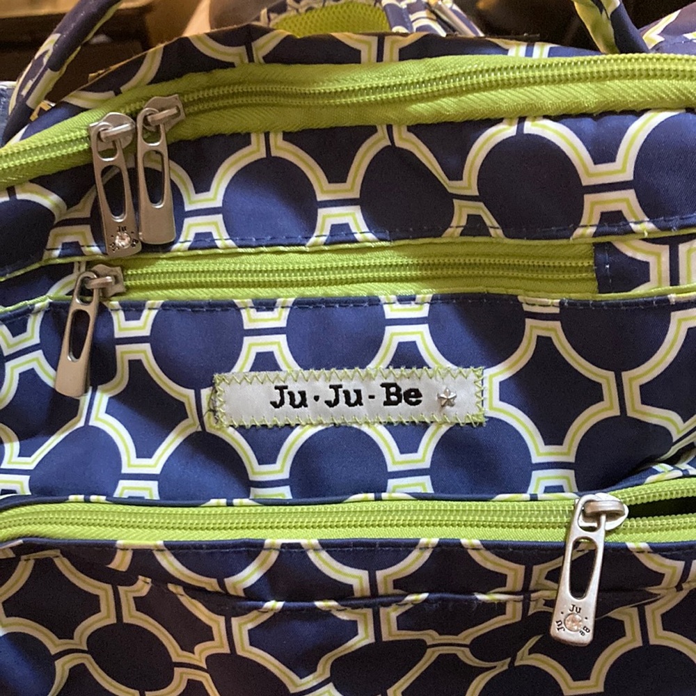 Ju-Ju-Be Be Prepared Diaper Bag Backpack Royal Envy Blue Royal Envy Green Geom